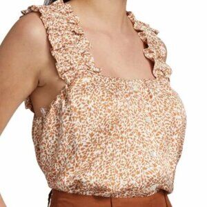 Elie Tahari Woman's Autumn Ruffle Top Sz Med-8